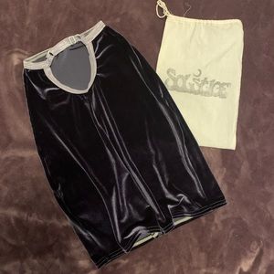 Solstice Intimates velvet skirt